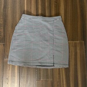 Hollister Size S Black White Red Checkered Fitted Mini Skirt Bella Fall Preppy